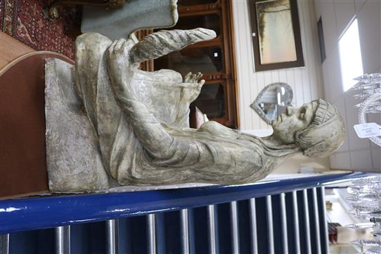 Sir William Dick RA (1879-1961). A plaster figure of Clotho, 1924